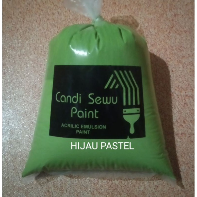 MURAH KWALITAS SUPER//CAT TEMBOK 1KG WARNA HIJAU  PASTEL