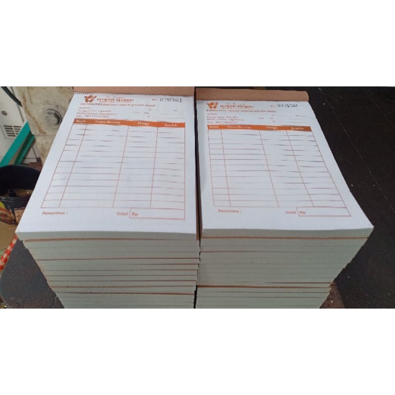 

CETAK NOTA CUSTOM / KWITANSI / SURAT JALAN ( HVS & RANGKAP )