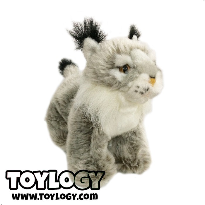 Termurah Boneka Hewan Kucing Lynx Cat Stuffed Plush Animal Doll 7.5 inch
