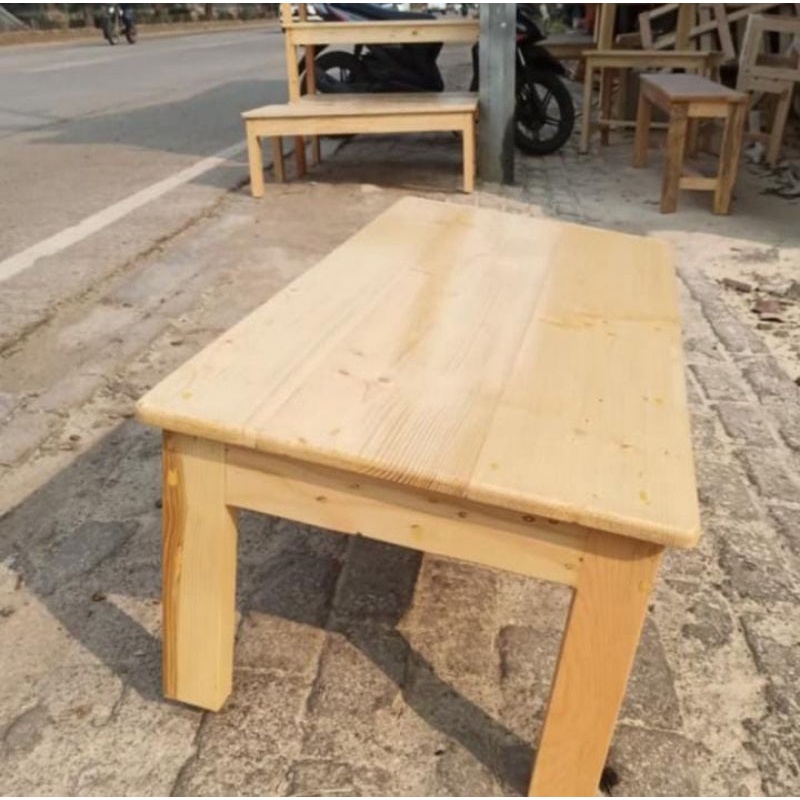 MEJA LESEHAN 100 X 50 X 35 JATI BELANDA