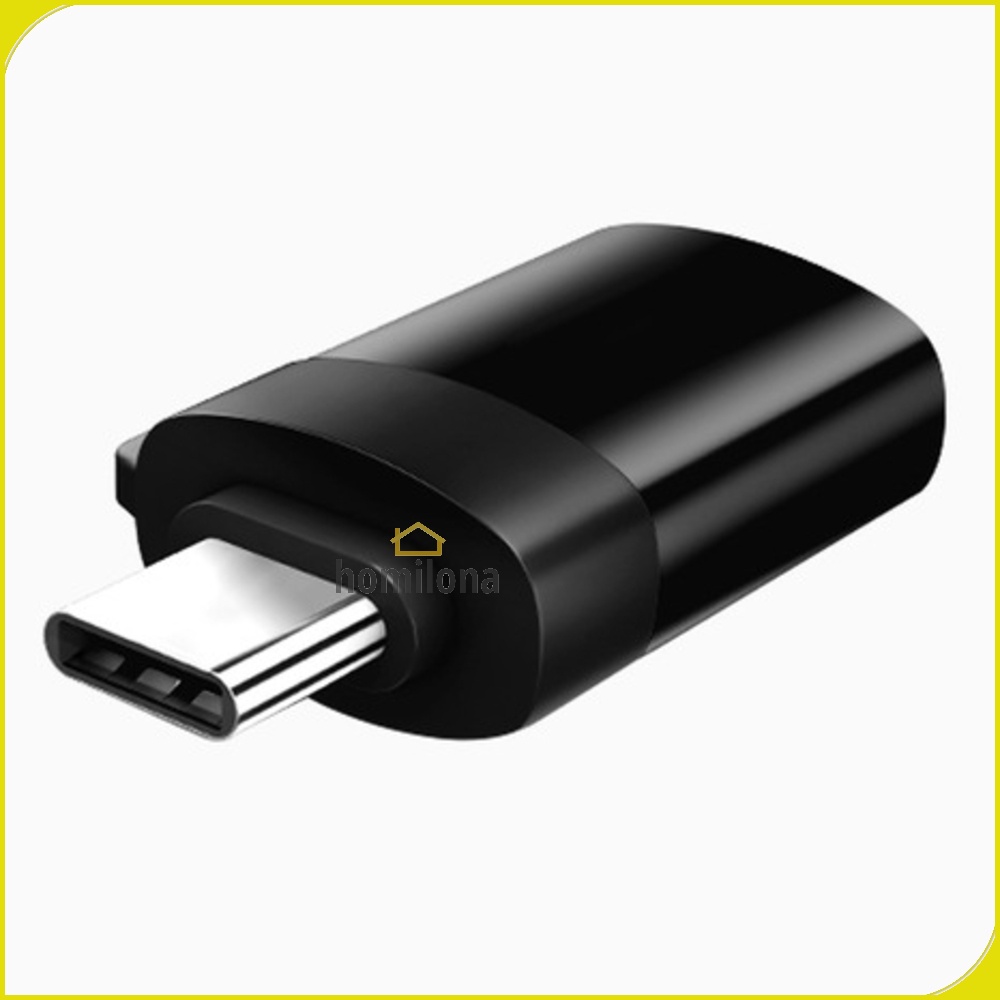 USB Female to USB Type C OTG Adapter - Robotsky US154 - Black