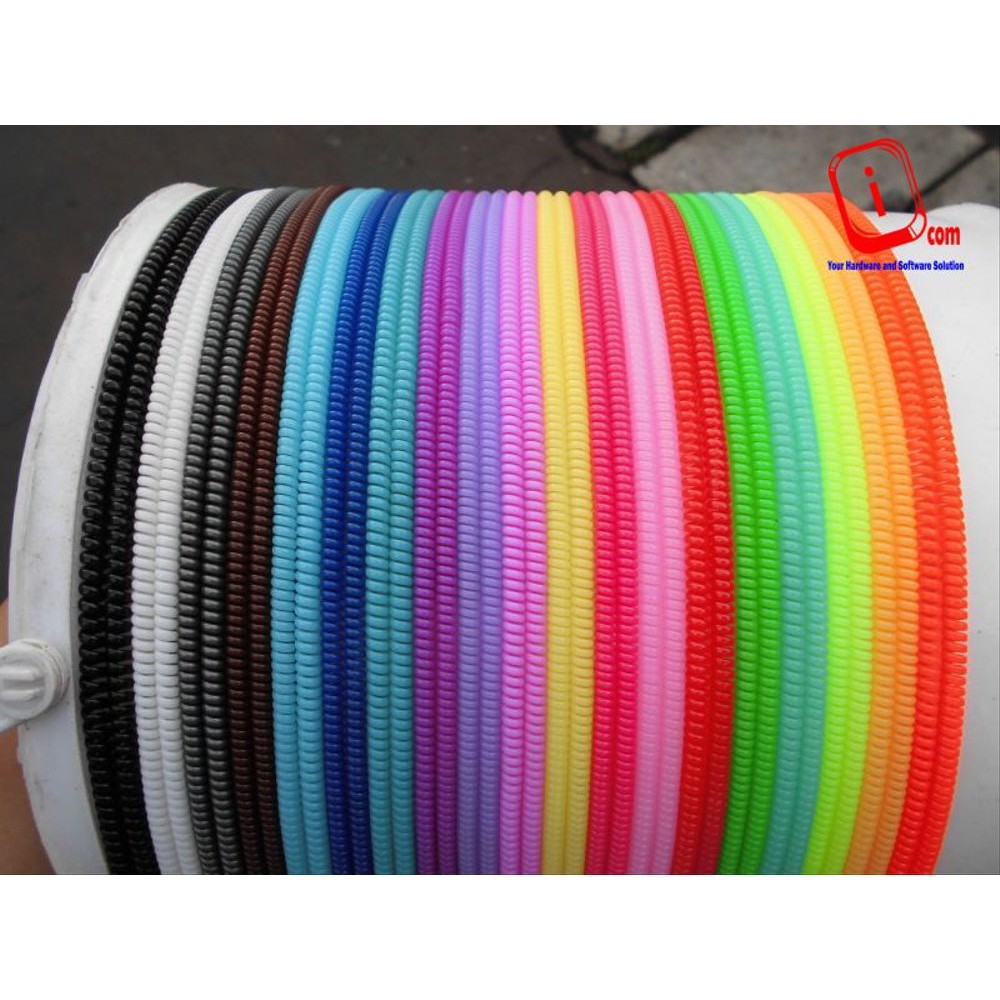 PELINDUNG KABEL / DOUBLE SPIRAL / 1 TONE SOLID COLOR CORD PROTECTOR