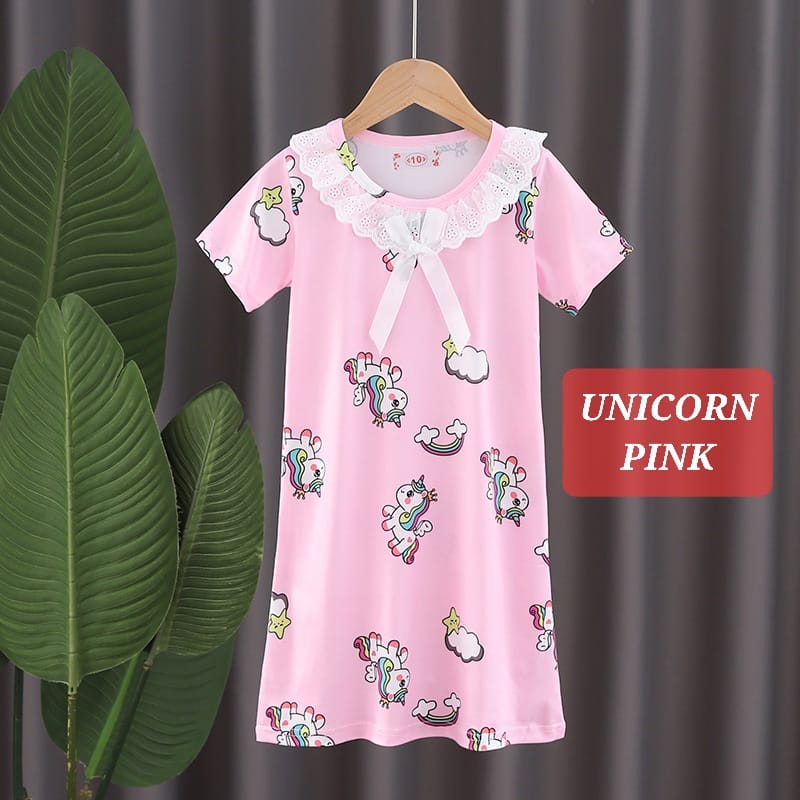 BAJUKIDDIE DASTER RENDA BAJU SANTAI BAJU TIDUR ANAK CEWEK IMPOR ADEM MOTIF LUCU