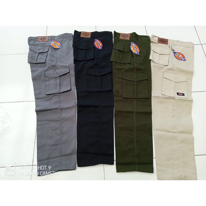 Khusus 1 Lusinan Celana Cargo Panjang Standar Reguler Lurus Cowok Pria size 28 sampai 38 isi 12 pcs