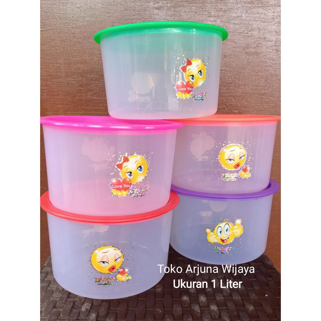 Toples stiker bahan tebal ukuran 1 liter (warna acak) Harga satuan