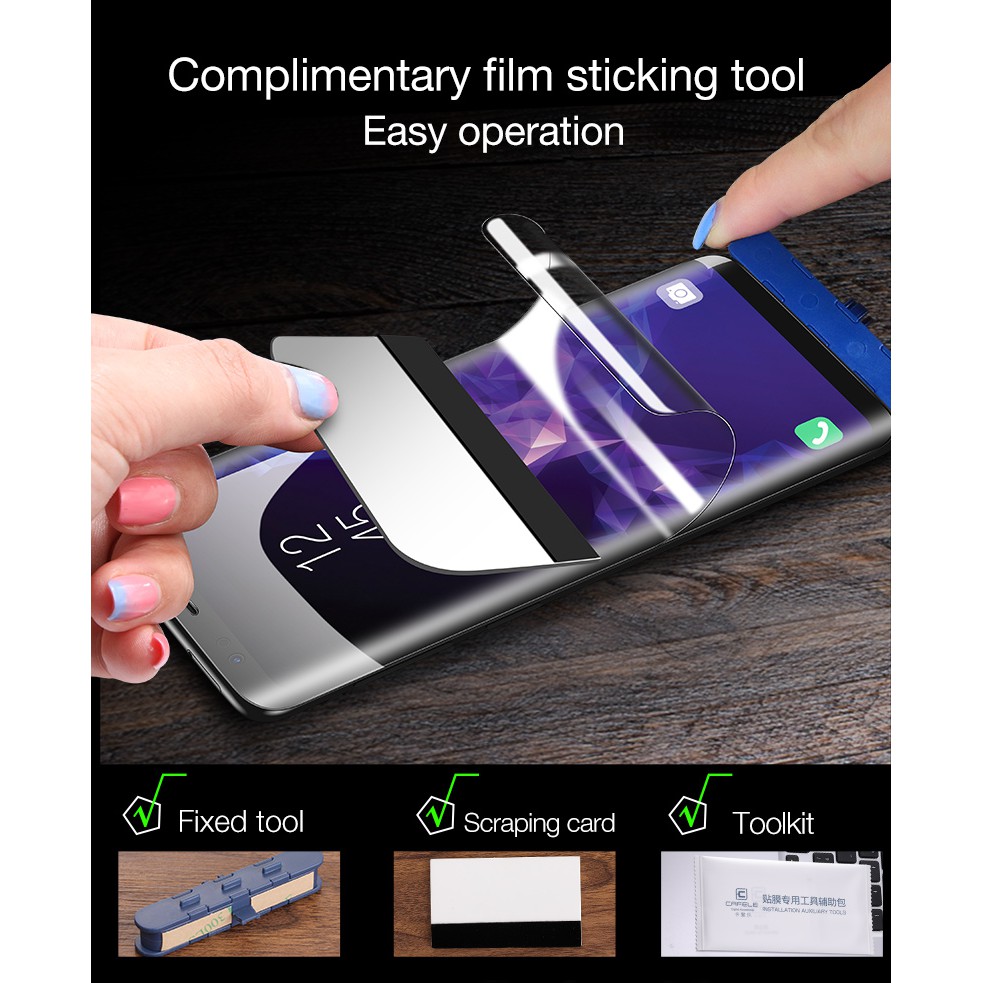CAFELE Hydrogel Samsung S20 / S20 Plus / S20 Ultra Nano Screen Guard Full Cover Antigores 3d