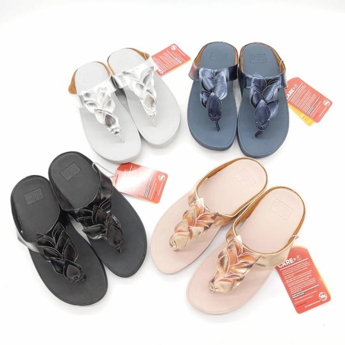 SANDAL JEPIT WANITA FITFLOP FINO LEAF ORIGINAL PROMO