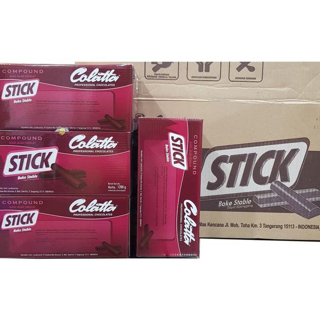 

Colatta Stick Bake Stable 1.2Kg Coklat Compound Batang Stik Grosir