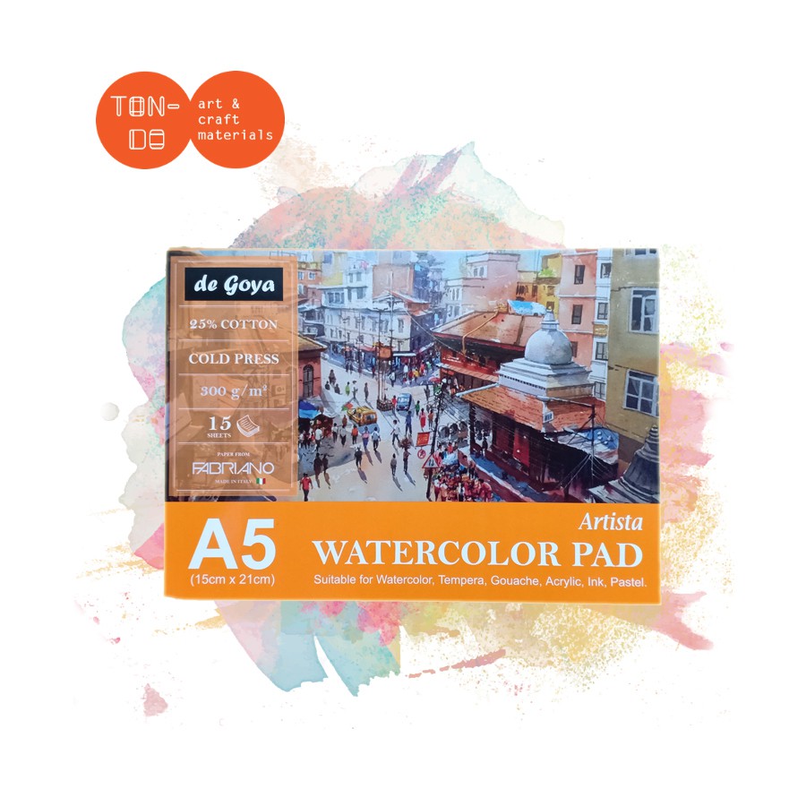

DE GOYA WATERCOLOR PAD A5 300G COLD PRESS 15 SHEETS