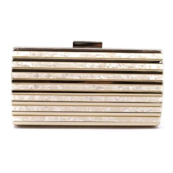 tas pesta marmer marble gold list metal clutch pesta party bag import keramik ceramic kokoh magnet