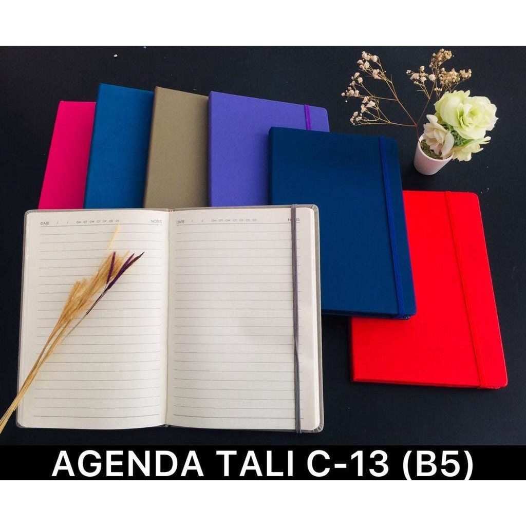 Jual CS - BUKU B5 / AGENDA TALI C-13 UKURAN B5 (25X16X2.5) (194 HALAMAN ...