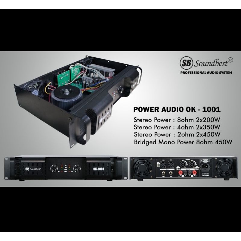 power amplifier soundbest ok 1001 ok1001 new original