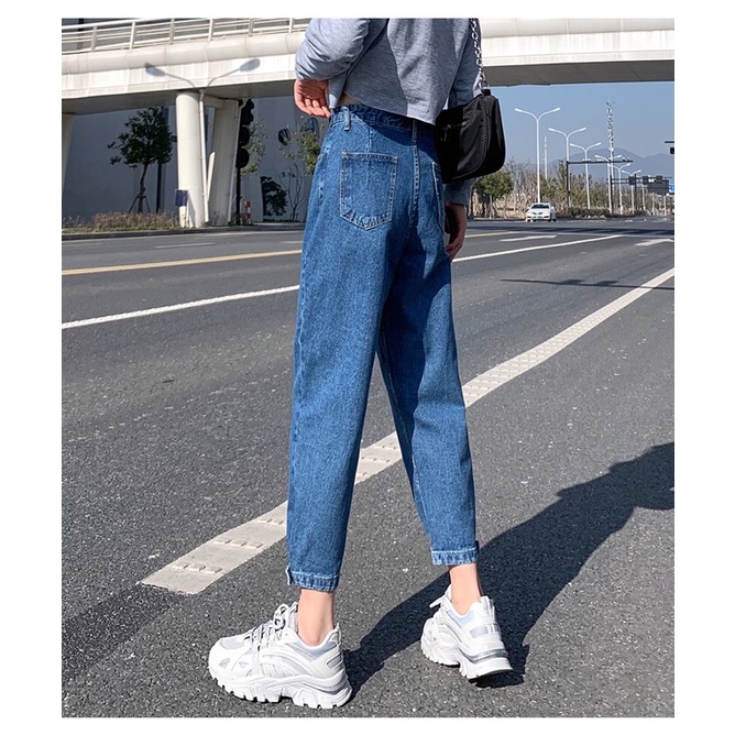 JEANS IMPORT HIGHWAIST PANTS CELANA DENIM WANITA CEWEK MX819