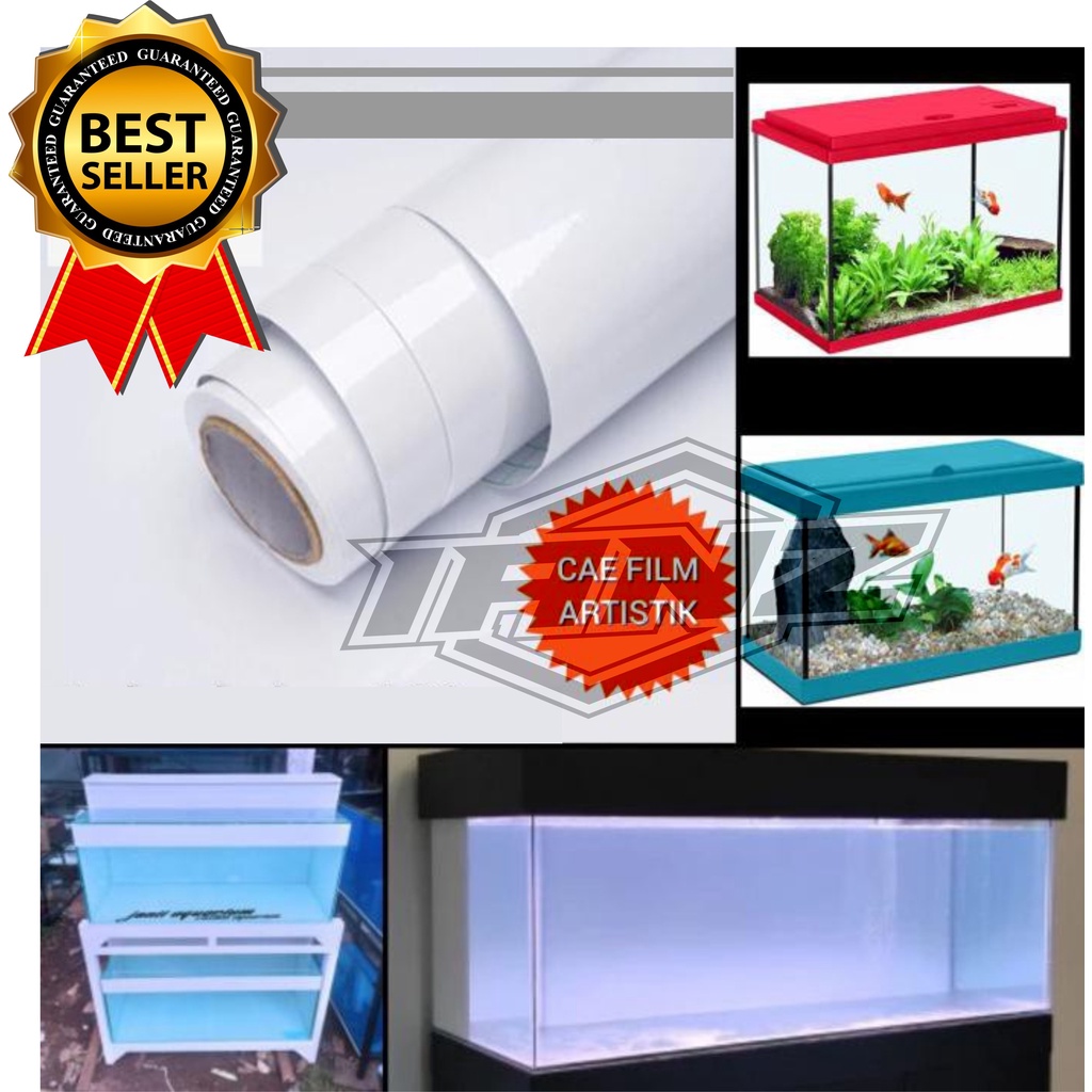 STISTICKER SKOTLET SERBAGUNA PUTIH GLOSSY / GILAP / STICKER MEJA / STICKER VINYL / STIKER AQUARIUM