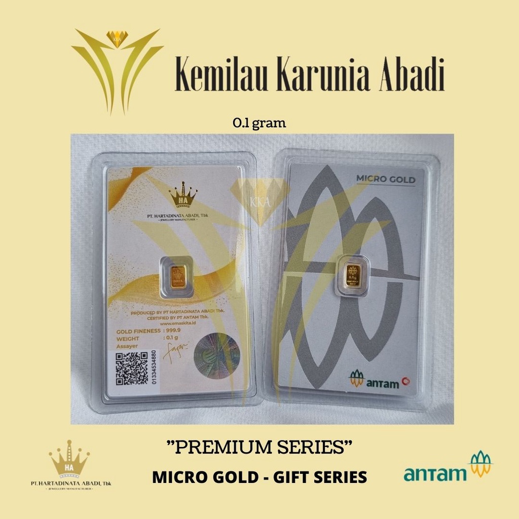 Premium Series Micro Gold LM Antam 0,1 gr/0,25 gr/0.1 gram/0.25 gram