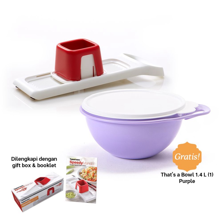 ✅  Tupperware Pengiris Bawang dll / Speedy Mando Free Bowl 1 pcs