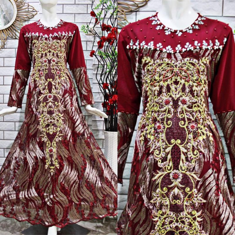 GAMIS BROKAT BORDIR / GAMIS /BAJU GAMIS / BAJU GAMIS TERBARU 2021 / GAMIS BRUKAT / GAMIS WANITA/ GAMIS TERBARU / BAJU KONDANGAN / GAMIS BRUKAT TERBARU 2021 / GAMIS TERLARIS / DRESS KONDANGAN /GAMIS PESTA / GAMIS KONDANGAN / DRESS PESTA / GAMIS TERMURAH