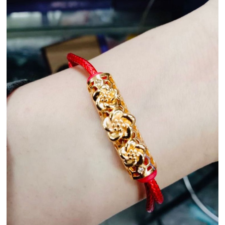 gelang serut tali//gelang wanita//gelang lapis emas