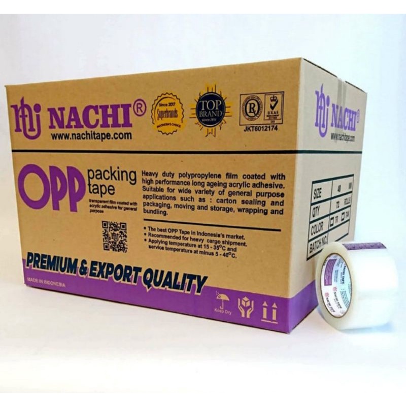 

(72 ROLL) LAKBAN BENING NACHI 48 MM X 100 YARD/1 DUS