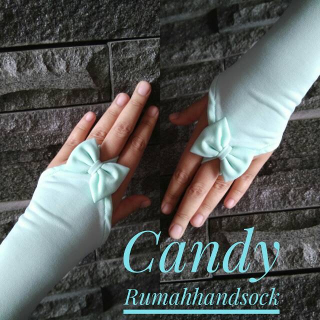 Jual Handsock Ring pita Muslimah Premium Handsock candy