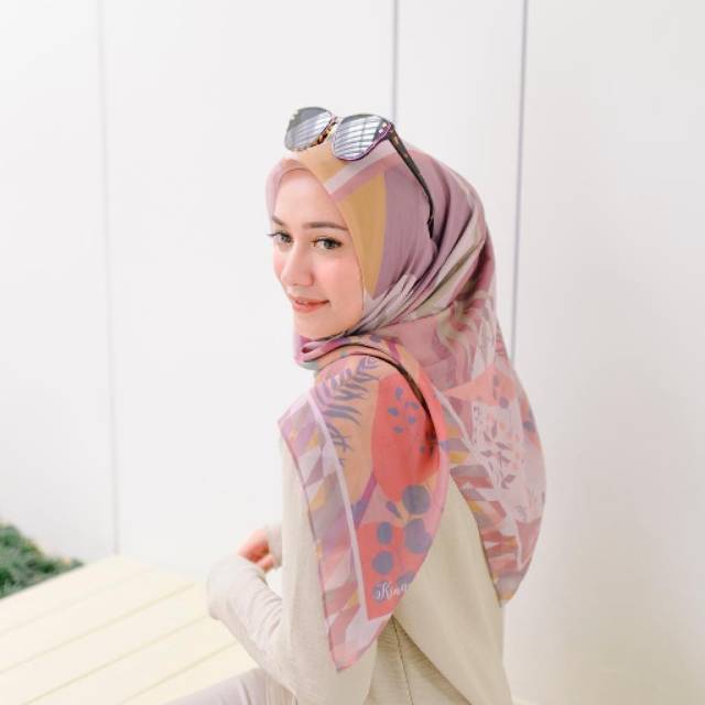 Kinaya Sasha - hijab voal printed scarf by kinaya.id