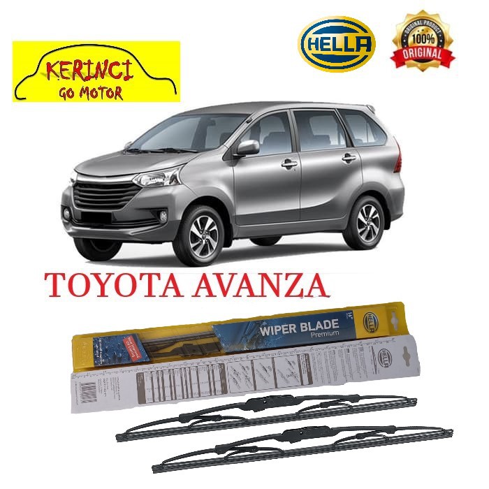 WIPER TOYOTA AVANZA HELLA PREMIUM 20&quot; &amp; 16&quot; SEPASANG WIPER TOYOTA