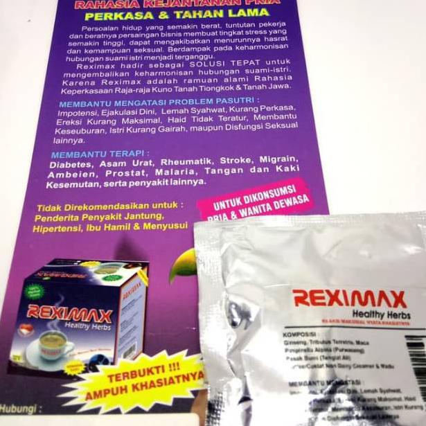 

(PROMO M0H96) Kopi Reximax sachet silver eceran ❉