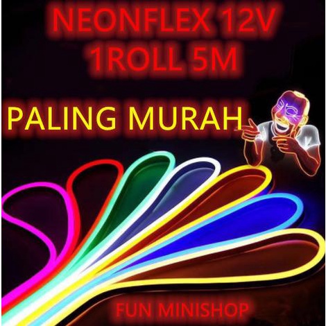 Lampu Neon Flex selang 12V DC neonflex 12v neonflexible LED NEONSIGN