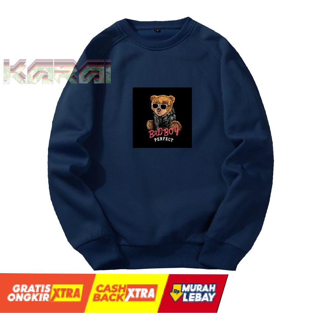 CREWNECK TERBARU CREWNECK BAD BOY PRINTING CREWNECK UNISEX CREWNECK PREMIUM JAKET KEKINIAN