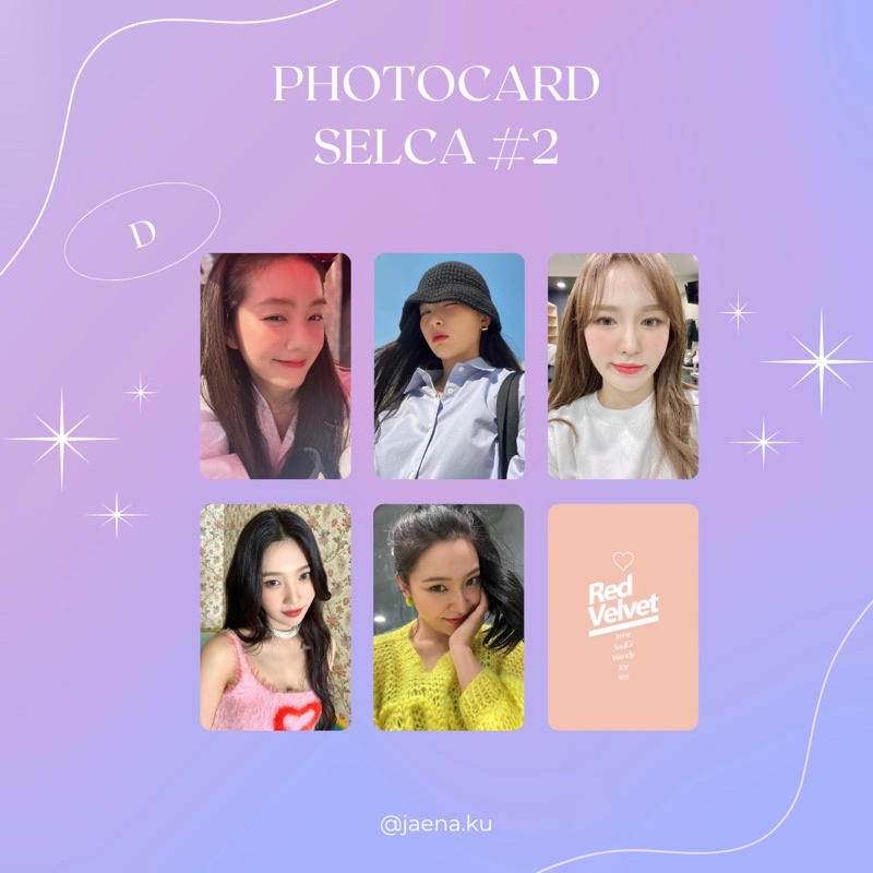 [RED VELVET] PHOTOCARD SELCA #2 RED VELVET ‼️BACA DESKRIPSI‼️