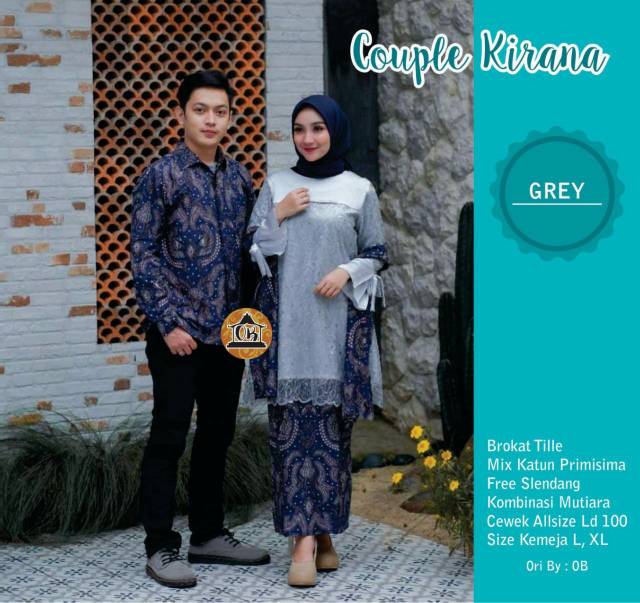 COUPLE KIRANA BROKAT SET ,COUPLE KEBAYA BROKAT , COUPLE BATIK KEBAYA