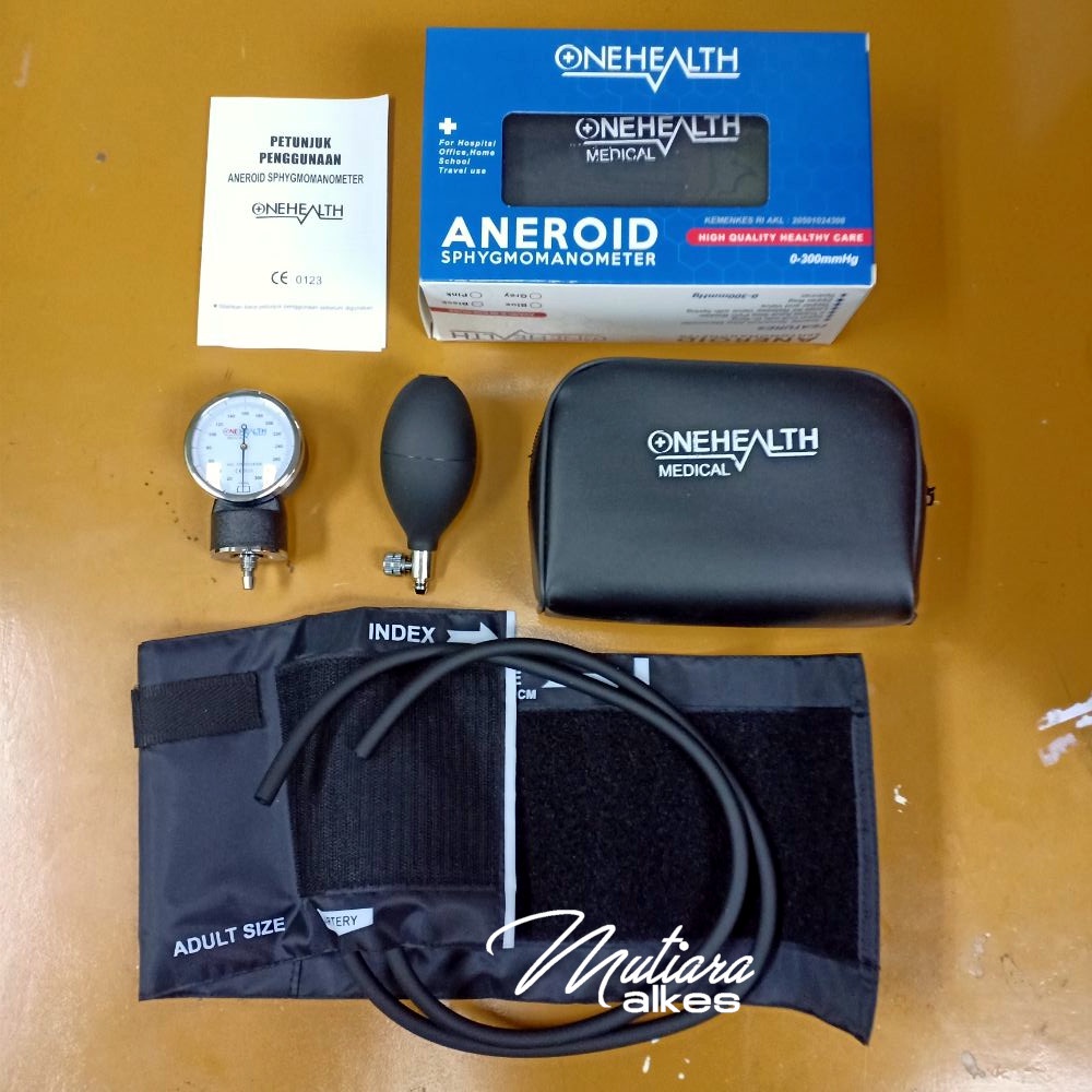 Aneroid Sphygmomanometer Tensi Meter 300mmHg ONEHEALTH