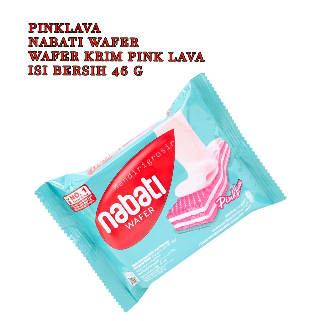 NABATI WAFER KRIM RASA PINK LAVA 39g