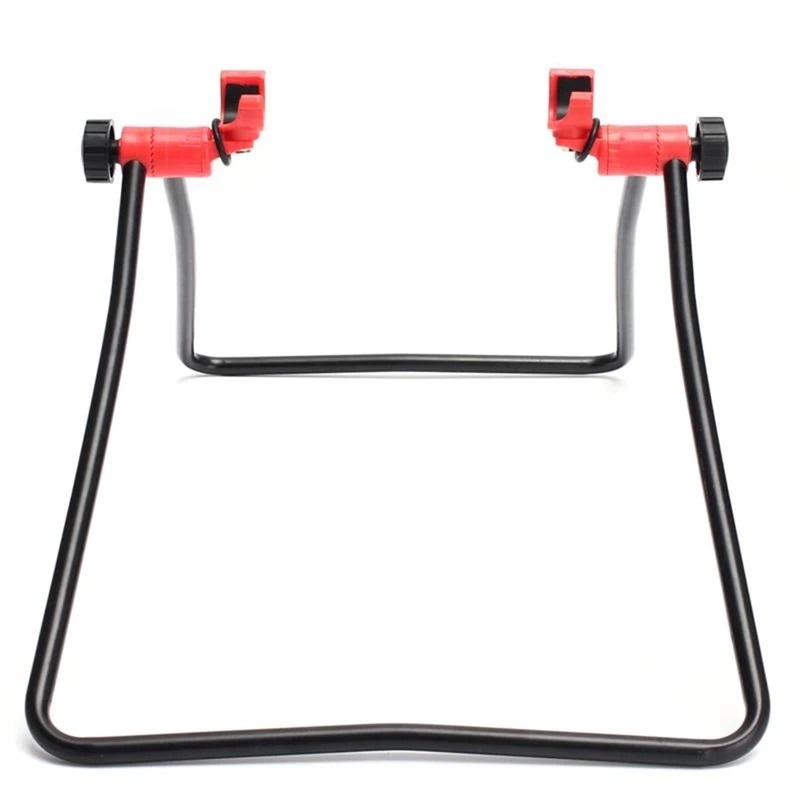 Paddock Stand Parkir Sepeda Bicycle Racks Floor Standing Bike Display - L151 - Black/Red