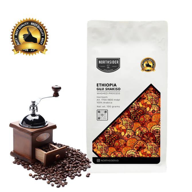 

BIJI KOPI ARABIKA ETHIOPIA GUJI SHAKISO WASHED - 100GR NORTHSIDER - BIJI KOPI