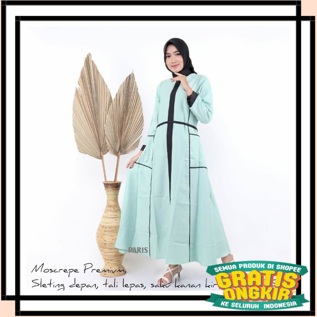 SOLO KERIS FULL BROKAT RUFFLE BENANG RAJA TENUN / BATIK KALONGAN | GAMIS FASHION MUSLIM TERBARU