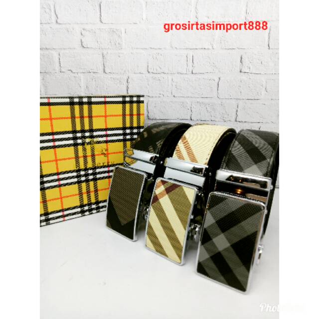 ikat pinggang rel BURBERRY unisex