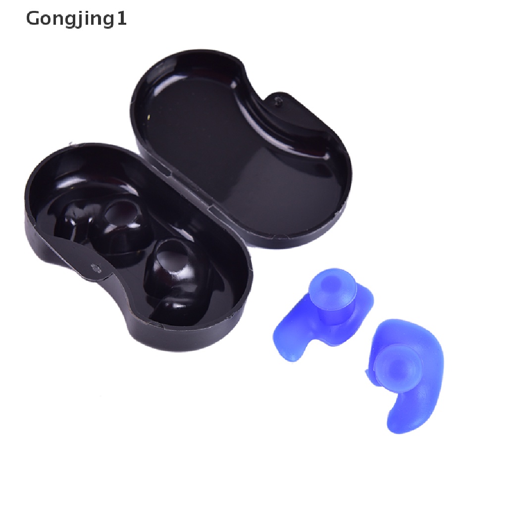 Gongjing1 Earplugs Bahan Silikon Anti Air / Debu Untuk Olahraga Air / Diving / Renang