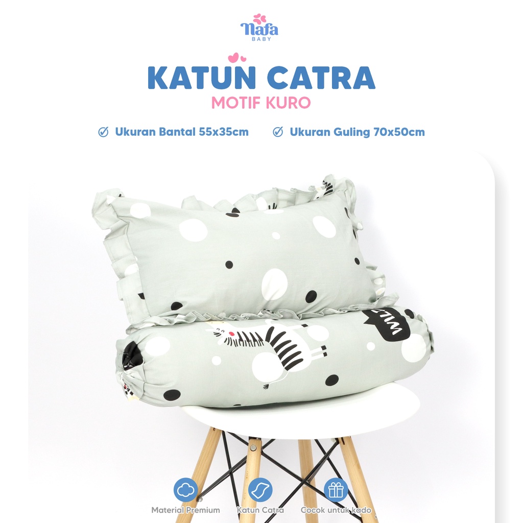 NAFA BABY - READY Sarung Bantal Guling Balita | Anak Toddler BAHAN KATUN