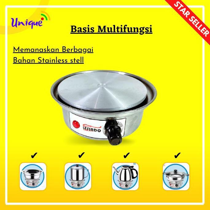 Panci Listrik Mini Serbaguna Stainless Panci Listrik Electric Fleurlovin24