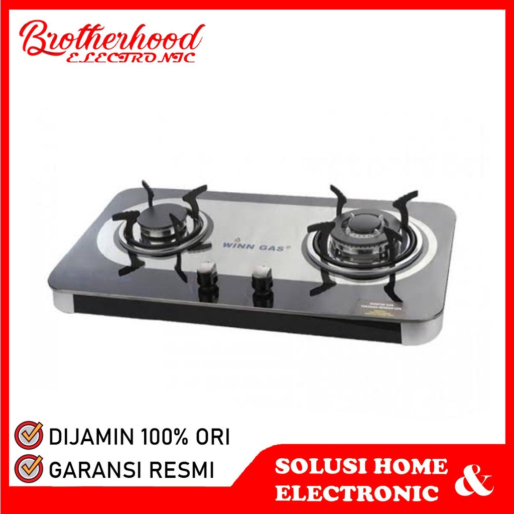 (BISA COD) KOMPOR GAS TANAM WINN GAS W888 / W-888 (2 TUNGKU) / WINN GAS KOMPOR TANAM (GARANSI RESMI)