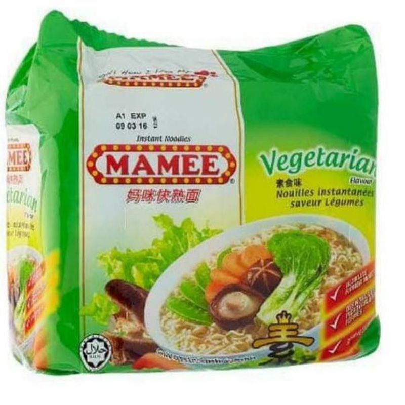 Jual Mamee Mie Vegetarian Isi 5 Pack Shopee Indonesia