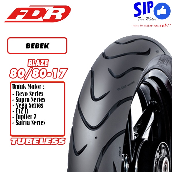 Ban motor bebek FDR Blaze 80 80 17 Tubeless