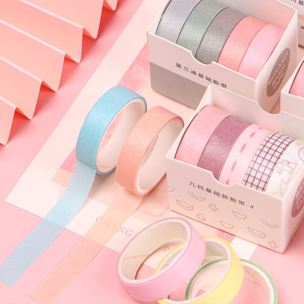 Nanas Washi Tape Set Tape Kotak Desain DIY Dekorasi Scrapbooking Stiker