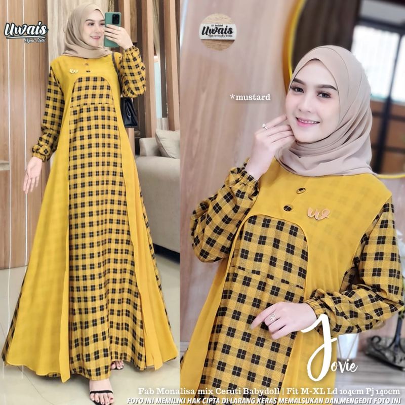 DRESS WANITA MUSLIM // JOVIE BY UWAIS [READY STOCK]