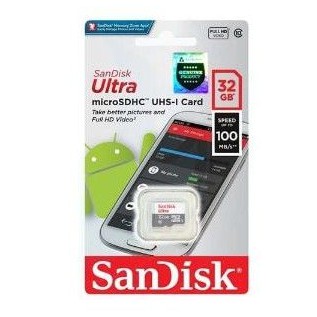 MICRO SD CARD SANDISK 32GB ULTRA CLAS 10 100MBPS