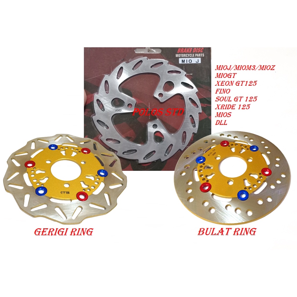 DISC BRAKE DEPAN GEAR 125-XRIDE NEW 125-MIOJ MIOZ-MIOS-MIOM3-SOULGT-aerox 125-miogt-xeonGt-fino