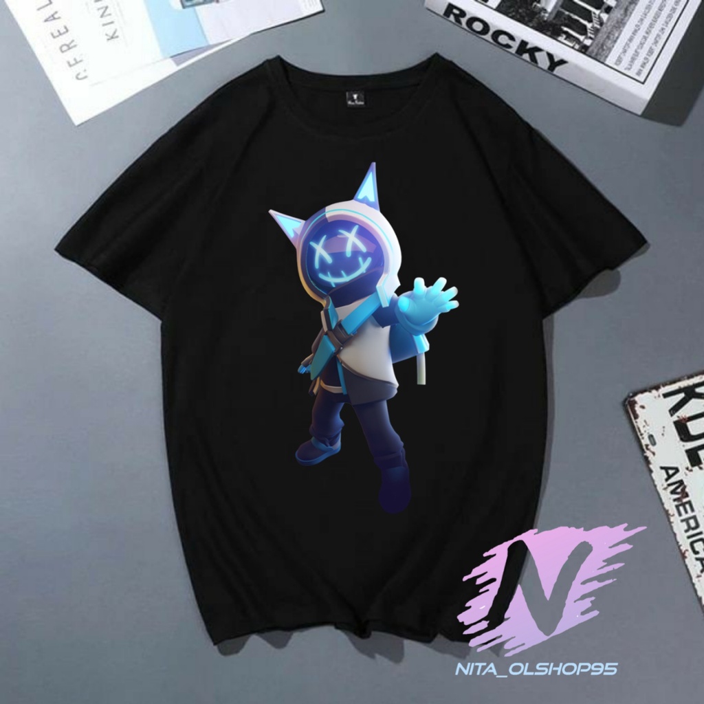 kaos anak super sus karakter heker