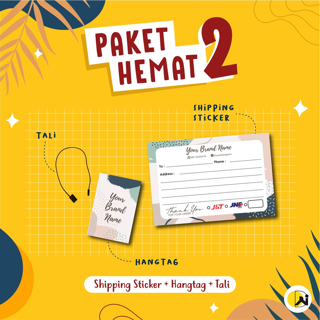 

Hang Tag Dan Stiker Pengiriman Online Shop Paket Branding