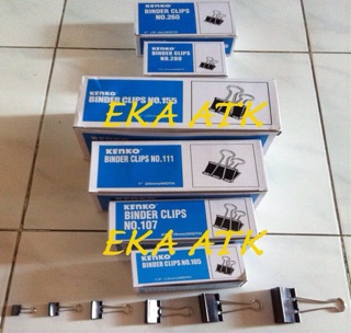 Binder Clips Kenko 260 / Klip Jepitan Kertas Hitam